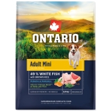 Ontario Mini Adult White Fish with Brown rice 2,25 kg